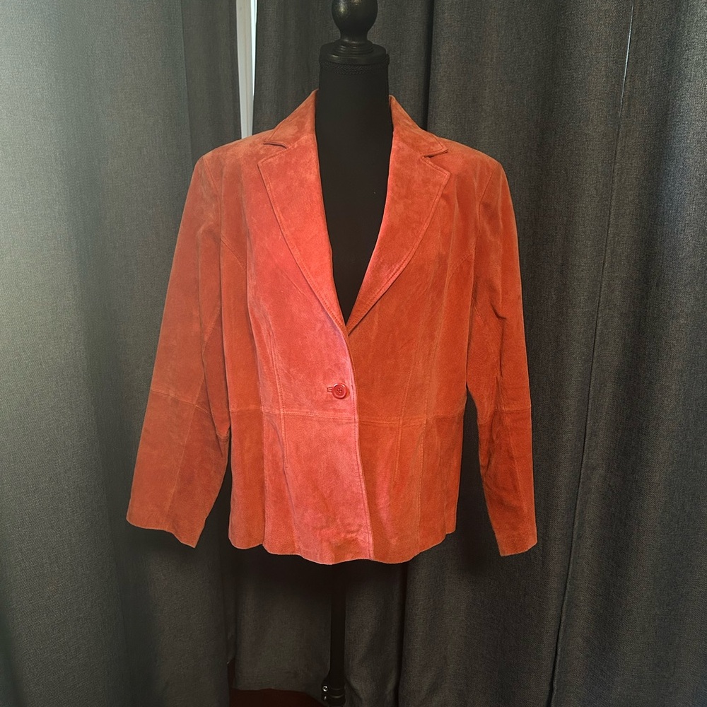 Relativity Women's Vintage Suede Orange/Coral Jacket